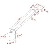 Stabilisatiestang 45 graden voor douchewanden
