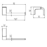 designer toiletrol Holder Eletech chrome