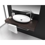 Solid Surface wash bowl surface-mounted Eliza 60x40cm matt white