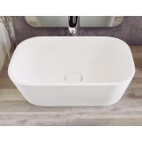 Solid Surface wash bowl surface-mounted Rusty 50x31cm matt white