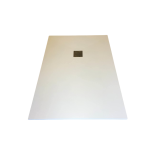 Composite shower tray Solid Eco 90x140cm white structure even